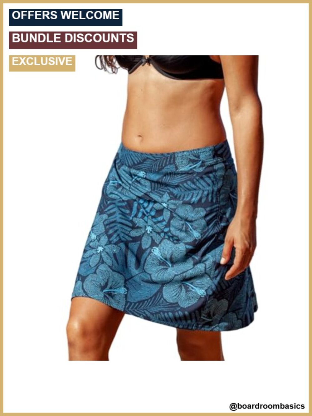 Wrap Skirt with Pockets Quick-Dry Velcro